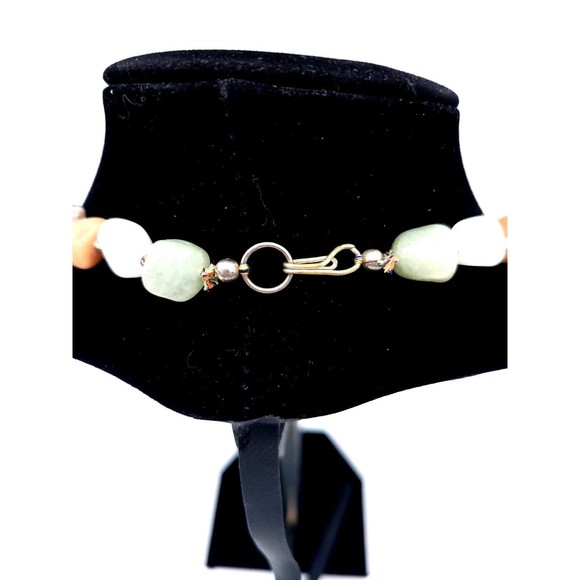 Multicolor Polished Gemstone Necklace Quartz Tigers Eye Jadeite Amethyst - Picture 3 of 7